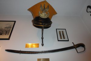 Czasy napoleońskie czako kawaleryjskie 3 pułku ułanów Księstwa Warszawskiego spadkobiercy ich tradycji stacjonowali w Pszczynie w l 1926 1939
